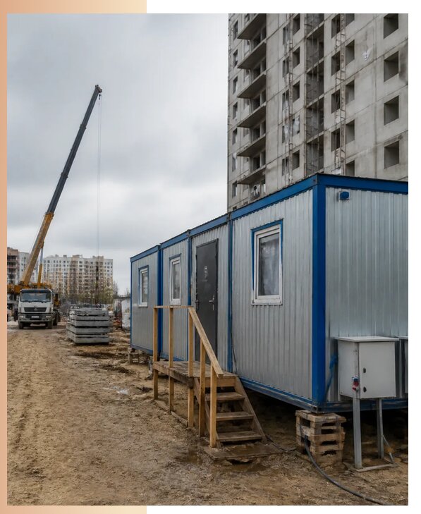 Аренда строительных вагончиков для рабочих в Находке